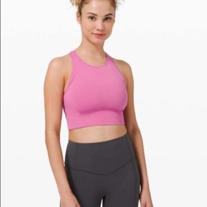 RARE Lululemon Ebb to Train Bra Magenta Glow 4